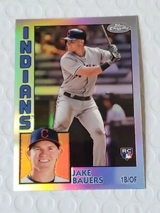 JAKE BAUERS RC 2019 Topps Chrome 35th Ann 1984 Retro #84TC-21 Cleveland Indians - Picture 1 of 2