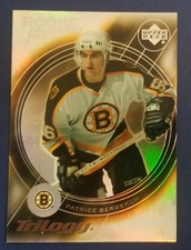 2003-04 Upper Deck Trilogy #143 PATRICE BERGERON Rookie RC Bruins Hockey /999