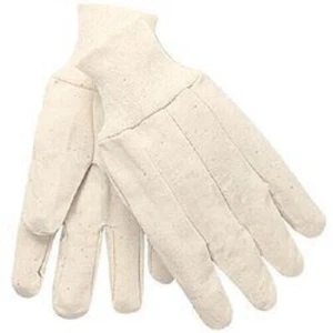 Liberty 4501 MCR Safety 8100 Cotton Canvas Handschuhe weiß 4501Q Paar - Bild 1 von 4