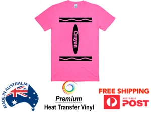 CRAYON IRON ON TRANSFER LOGO - BOOK WEEK COSTUME PARTY CRAYONS LARGE SIZE - Picture 1 of 3