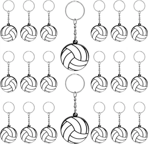 20 Pack Volleyball Keychains Sports Ball Keychains Volleyball Team Gifts Cute Ke - Picture 1 of 12
