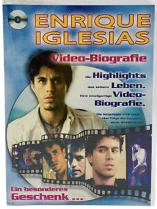 Enrique Iglesias Video Biografie Starkarte mit DVD Neu in Folie Geschenkkarte