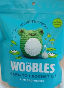 The Woobles Henri The Frog Learn To Crochet Kit For Beginners - Picture 1 of 2
