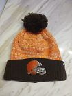 47 Brand Cleveland Browns Knit Hat Pom Beanie Womens NFL