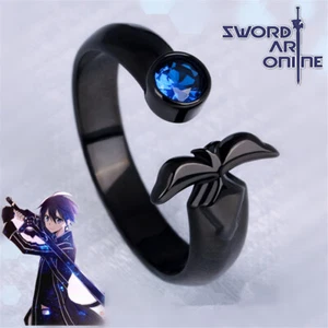 Sword Art Online: Kirigaya Kazuto Ring 925 Silver Night Sky Sword Ring Gifts- - Picture 1 of 5