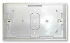 TUK - Double Data Back Box, White - 45mm (42mm Internal Depth)