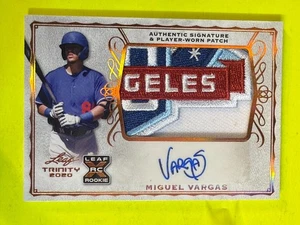 DA106913 2020 Leaf Trinity Patch Autograph #PAMV1 Miguel Vargas RC AUTO - Picture 1 of 2