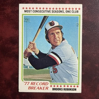1978 Topps Set BROOKS ROBINSON HIGHLIGHTS #4 BALTIMORE ORIOLES - EX - Image 1 of 2
