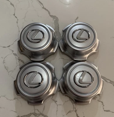LX470 Center Cap Hubcap Wheel center for Lexus 1998-2002 74145 Silver Chrome SET - Image 1 of 4