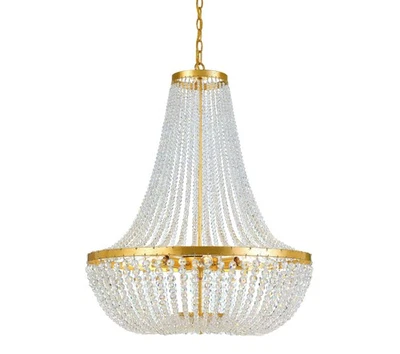 Araña Imperio Crystorama Lighting Group 609 Gold Rylee 8 luces 25" W cuentas Foto 1 de 4