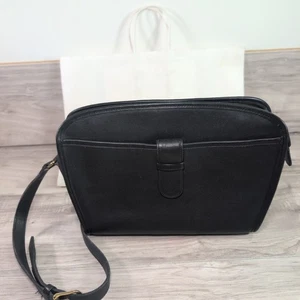 Borsa a tracolla Coach Brighton vintage in pelle nera USA - Foto 1 di 19