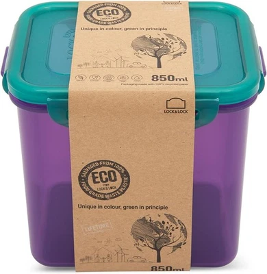 LocknLock Eco Rectangular Food Container 850ml – BPA Free, Airtight & Leakproof - Image 1 of 4
