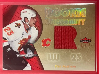 2005-06 Fleer Ultra Eric Nystrom Rookie Uniformity RC #RU-EN Hockey Flames - Image 1 of 2