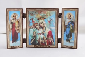 AXION ESTIN Triptychon Orthodoxe Ikone Триптих Богородицы Достойно Есть - Bild 1 von 3