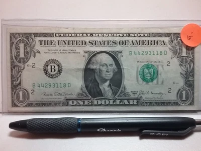 1969 C FRN one dollar note serial-B44293118D - Image 1 of 2