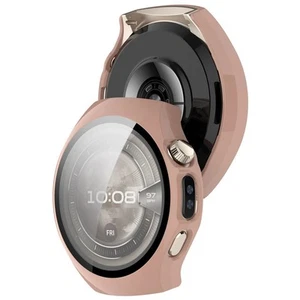 Etui ochronne ze szkłem do Huawei Watch 5 46mm Bizon Case Cover Etui Różowe - Zdjęcie 1 z 8