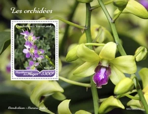 Niger - 2019 Orchids on Stamps - Stamp Souvenir Sheet - NIG190506b - Picture 1 of 1