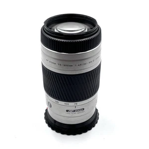 Minolta AF Zoom 75-300mm f/4.5-5.6 D Lens w/ Lens Hood + Caps - Working! - Picture 1 of 10