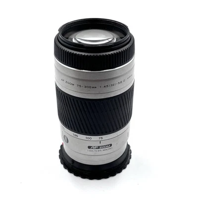 Minolta AF Zoom 75-300mm f/4.5-5.6 D Lens w/ Lens Hood + Caps - Working! - Image 1 of 4