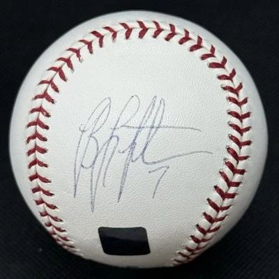 Béisbol firmado por Byron Leftwich Pittsburgh Steelers NFL JSA LOA Foto 1 de 2