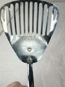 Vtg Ekco Kitchamajig Script Slotted Skimmer Strains Drain Beat Blends Spoon Mix - Picture 1 of 10