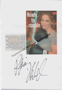 Original Autogramm Regina Halmich /// Autogramm Autograph signiert signed 286638 - Picture 1 of 2