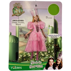 Rubies Kids Wizard of Oz Glinda Premium Costume, with Dress Crown & Wand - Picture 1 of 2