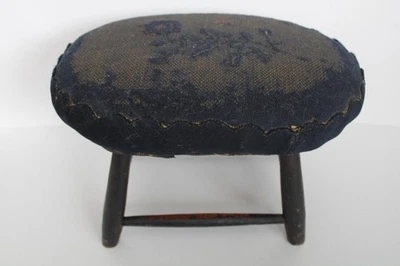 Antiguo reposapiés pintado colonial de los siglos XVIII/XIX, ¿teño de guerra revolucionario? Foto 1 de 4