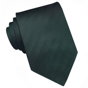 Dark Green Herringbone Tie - Picture 1 of 1