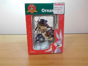 Looney Tunes Weihnachtsschmuck - Tasmanischer Teufel im Polizeiauto - MIB kostenloser Versand - Bild 1 von 1