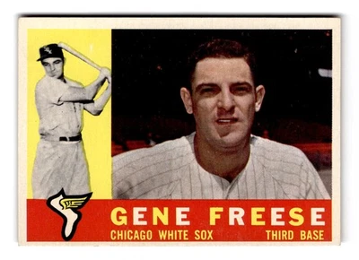 1960 Topps #435b Gene Freese White back - Image 1 of 2