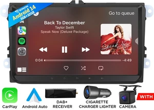 DAB+ Für VW GOLF 5 6 MK5 MK6 Polo Autoradio Android 14 CarPlay GPS Navi 3+32 DSP - Bild 1 von 23