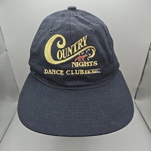 Country Nights Dance Club Così. Cal. Cappello snapback nero ricamato preside - Foto 1 di 6
