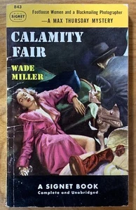 Calamity Fair by Wade Miller - vintage 1951 Signet crime pb, Phillips GGA - Picture 1 of 6