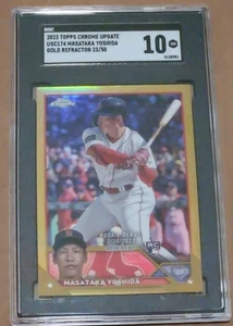 Masataka Yoshida 2023 Topps Chrome Update Gold Refractor RC /50 #USC174 - Bild 1 von 2