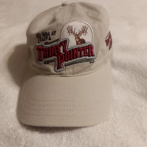 Bass Pro Shops Hat Tan Strap Back Adjustable He Was A Least A Thirty Pointer - Picture 1 of 5