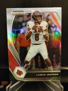 Lamar Jackson 2021 Panini Prizm Draft Picks Silver Prizm #26 - Baltimore Ravens - Picture 1 of 2
