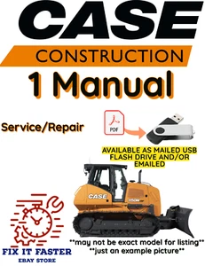 CASE 1450B CRAWLER DOZER MANUAL SERVICE REPAIR SHOP PDF USB - Bild 1 von 2