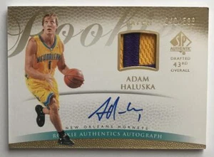 (HCW) 2007-08 SP Authentic #143 Adam Haluska RC Rookie Jersey 40/599 Auto 07543 - Picture 1 of 3