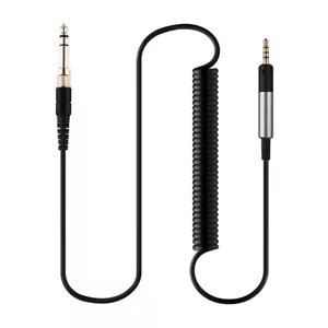 Coiled Spring Audio Cable For KRK KNS8400 KNS6400 KNS6402 KNS8402 Headphone - Picture 1 of 9