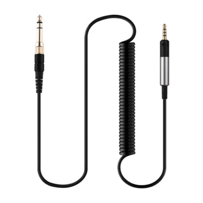Cable de audio de resorte en espiral para auriculares KRK KNS8400 KNS6400 KNS6402 KNS8402 Foto 1 de 4