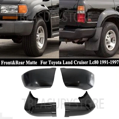 Kit de cubierta de esquina de protección de parachoques delantero trasero para Toyota Land Cruiser LC80 91-97 Foto 1 de 4