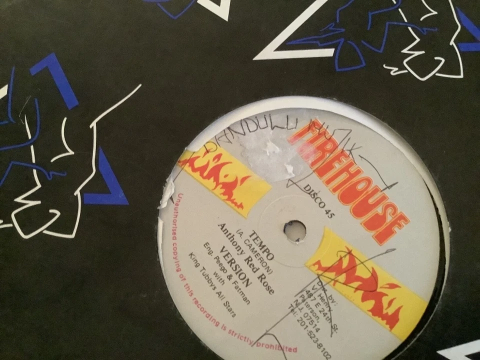 Anthony Red Rose , Tempo , King Asher , Tempa  , 12” Firehouse - Image 1 of 1