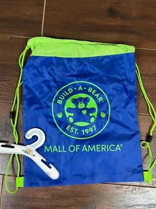 ¡Bolso con cordón Build A Bear azul y verde de Mall of America! - Imagen 1 de 7