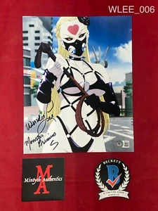 WENDEE LEE SIGNED 8x10 PHOTO! ONE PUNCH MAN! ANIME! MONSTER PRINCESS! BECKETT - Picture 1 of 1