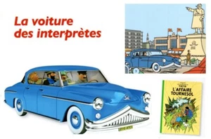 La Voiture des interprètes Tintin 1/24 car New box diecast model + booklet - Picture 1 of 2