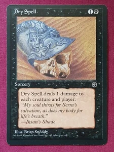 Magic The Gathering HOMELANDS DRY SPELL A black card MTG - Picture 1 of 2