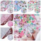 Resin Pearl Ball Nail Beads Leaves Flower Nail Rhinestones  Valentine Day