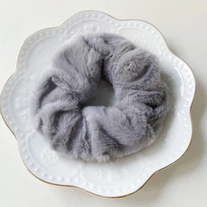 Winter Warm Multicolor Hair Loop For Women Girls Cute Plush Elastic Hair Band - Imagen 1 de 22
