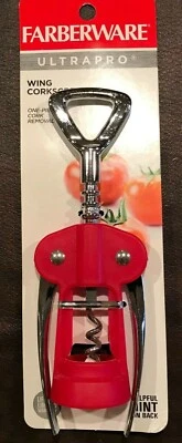 Sacacorchos Farberware Ultrapro Wing rojo y plateado nuevo Foto 1 de 4